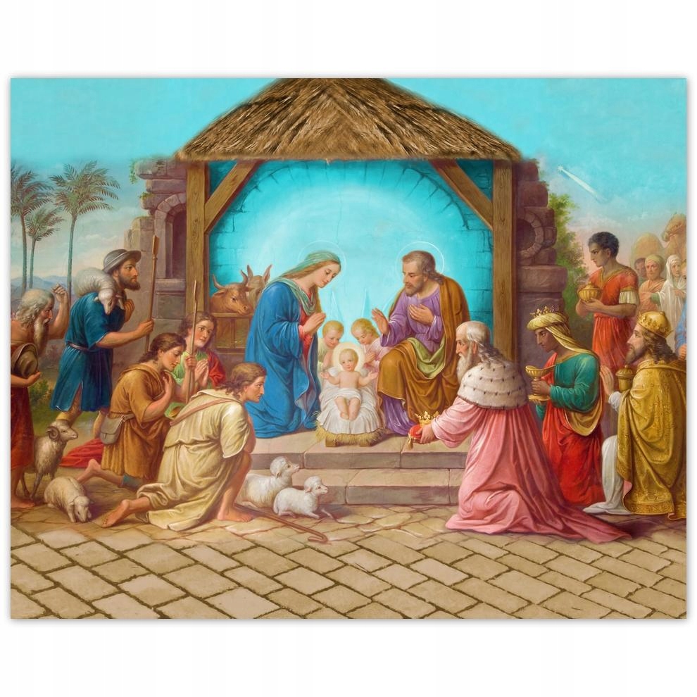 

Plakat 50x40 Żłóbek Stajenka Jezusek
