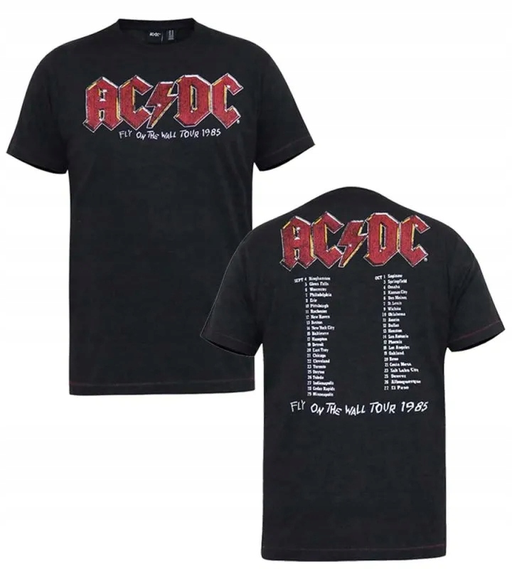 Velké černé tričko 'ac/dc' JAILBREAK-D555