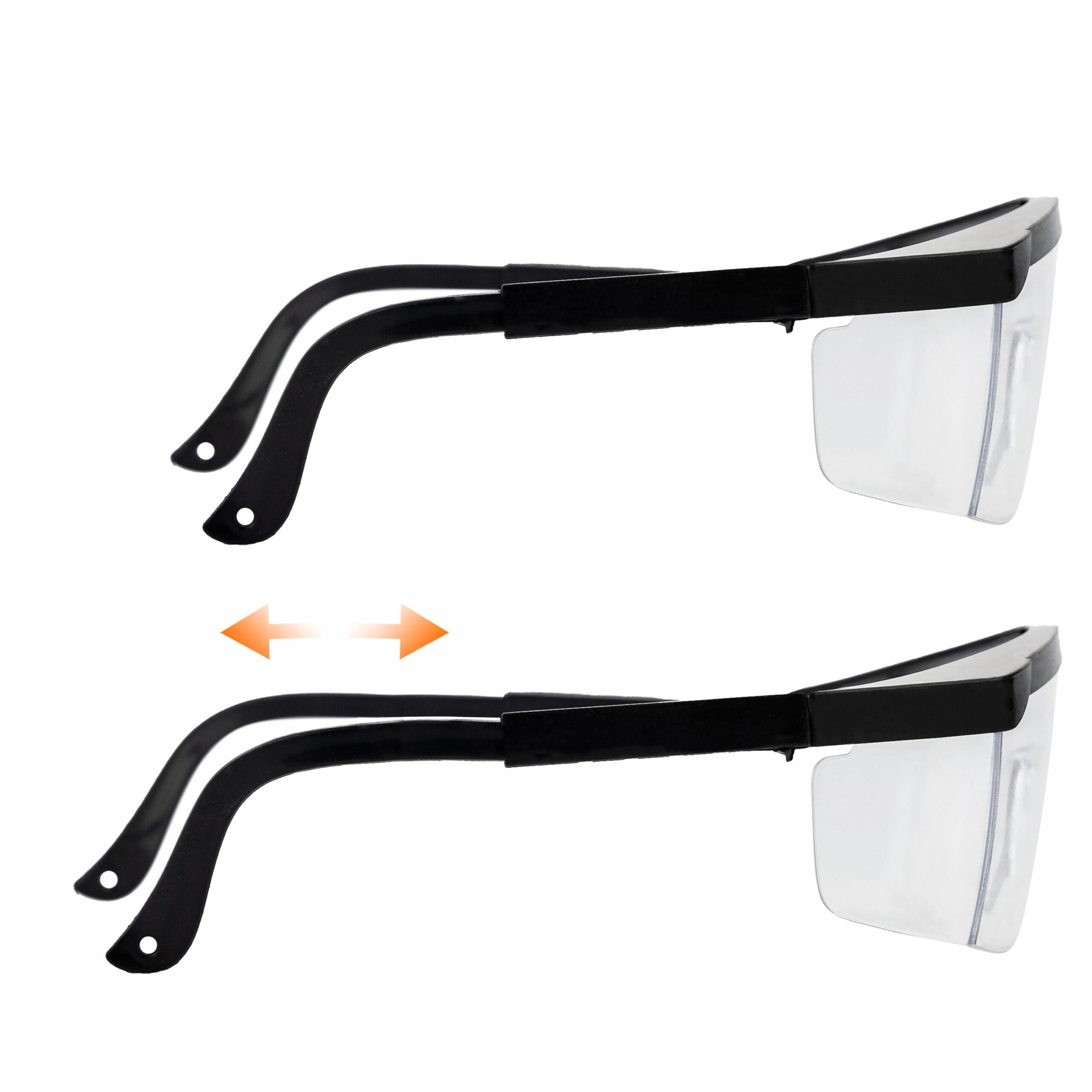 OKULARY OCHRONNE PRZECIWODPRYSKOWE BEZBARWNE BHP Model #8529