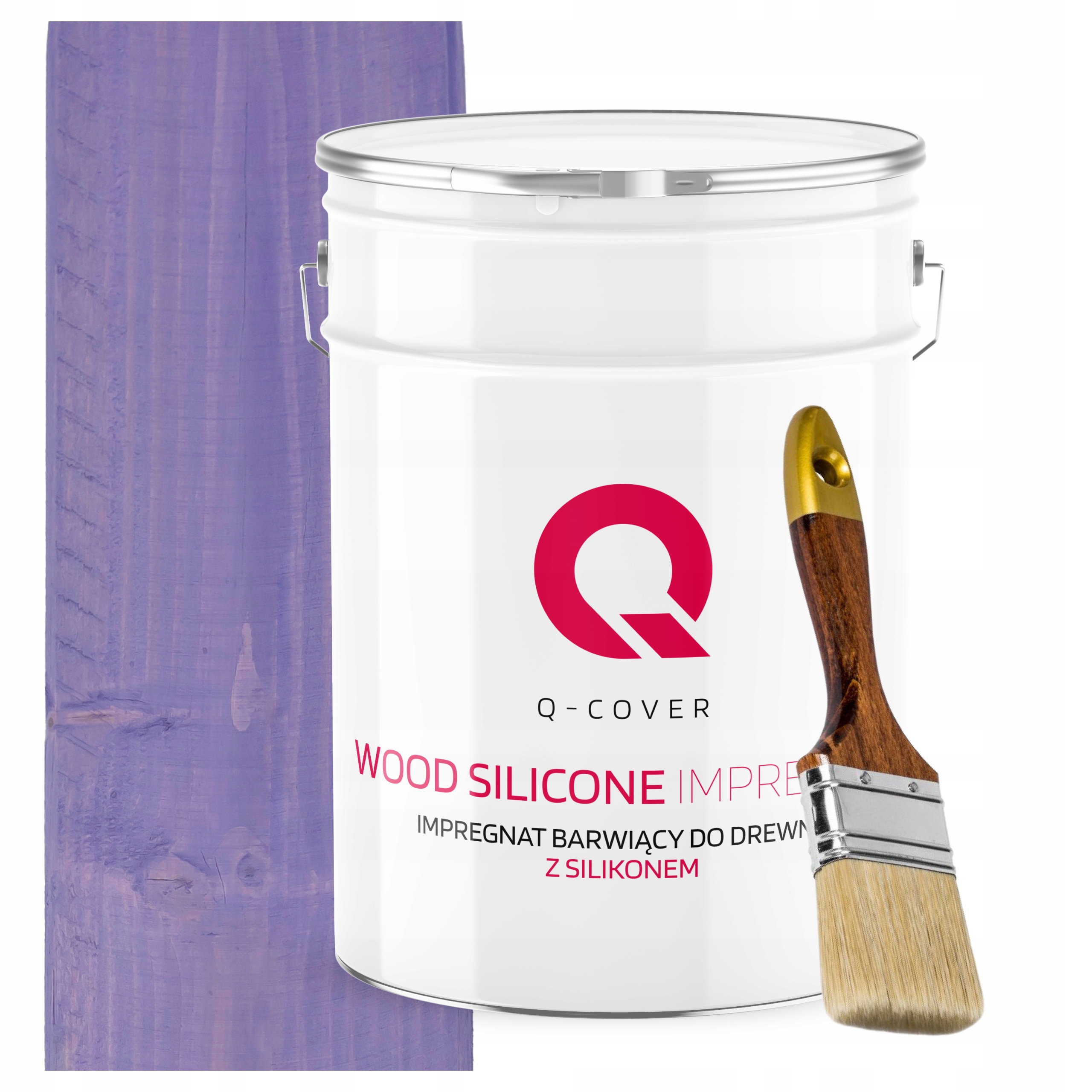 Impregnace Na Dřevo Barva Se Silikonem Chron Barva Uv Levandulová 10L Dárek