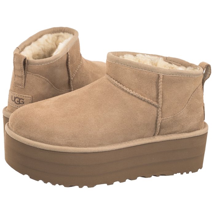 Ugg Classic Ultra Mini Kotníkové Boty Kozačky Kůže 41