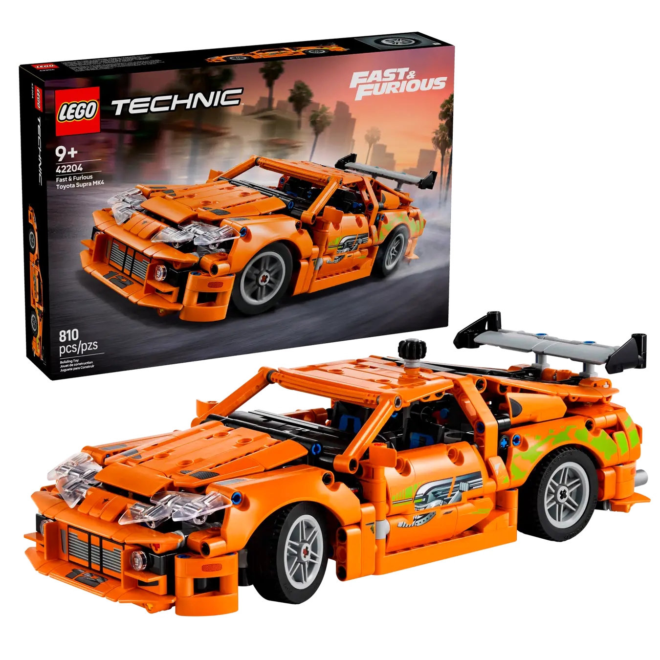 Lego Technic 42204 Fast And Furious Toyota Supra MK4 810 Dílků