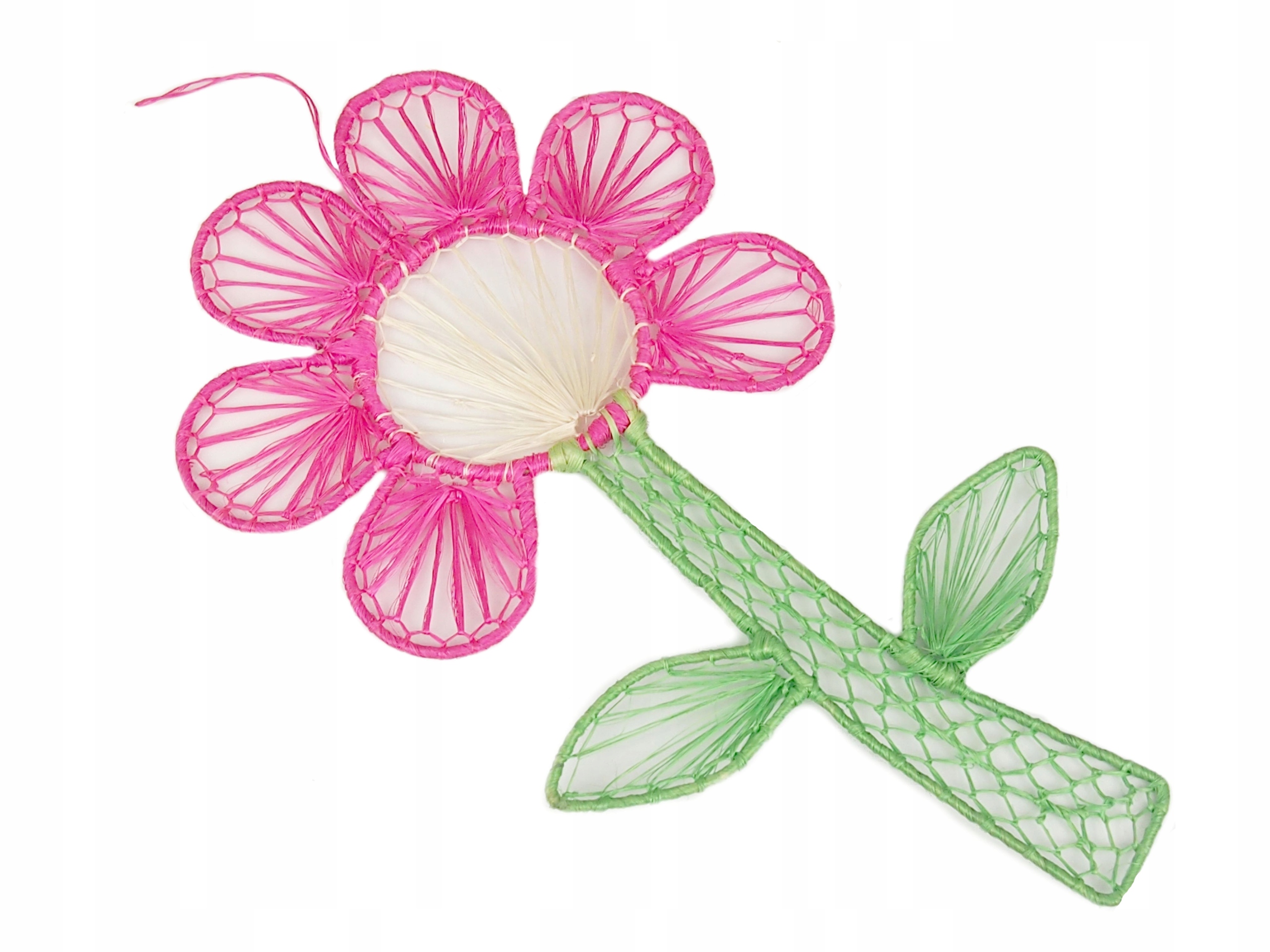 

Kwiat Kwiatek do Powieszenia na oknie różowy 25 cm