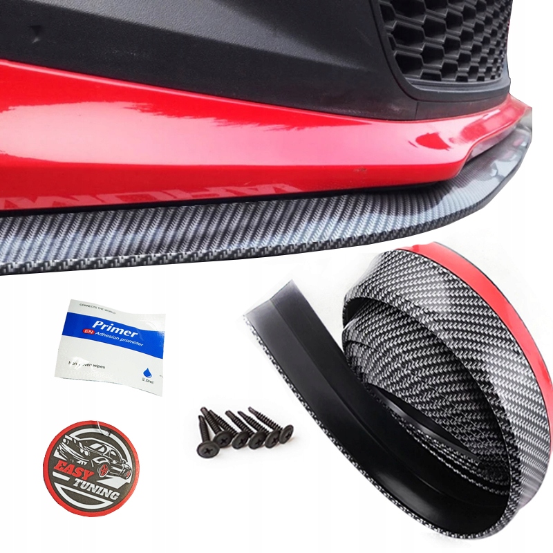 

Uniwersalna Dokładka Zderzaka 2,5M Spoiler Carbon