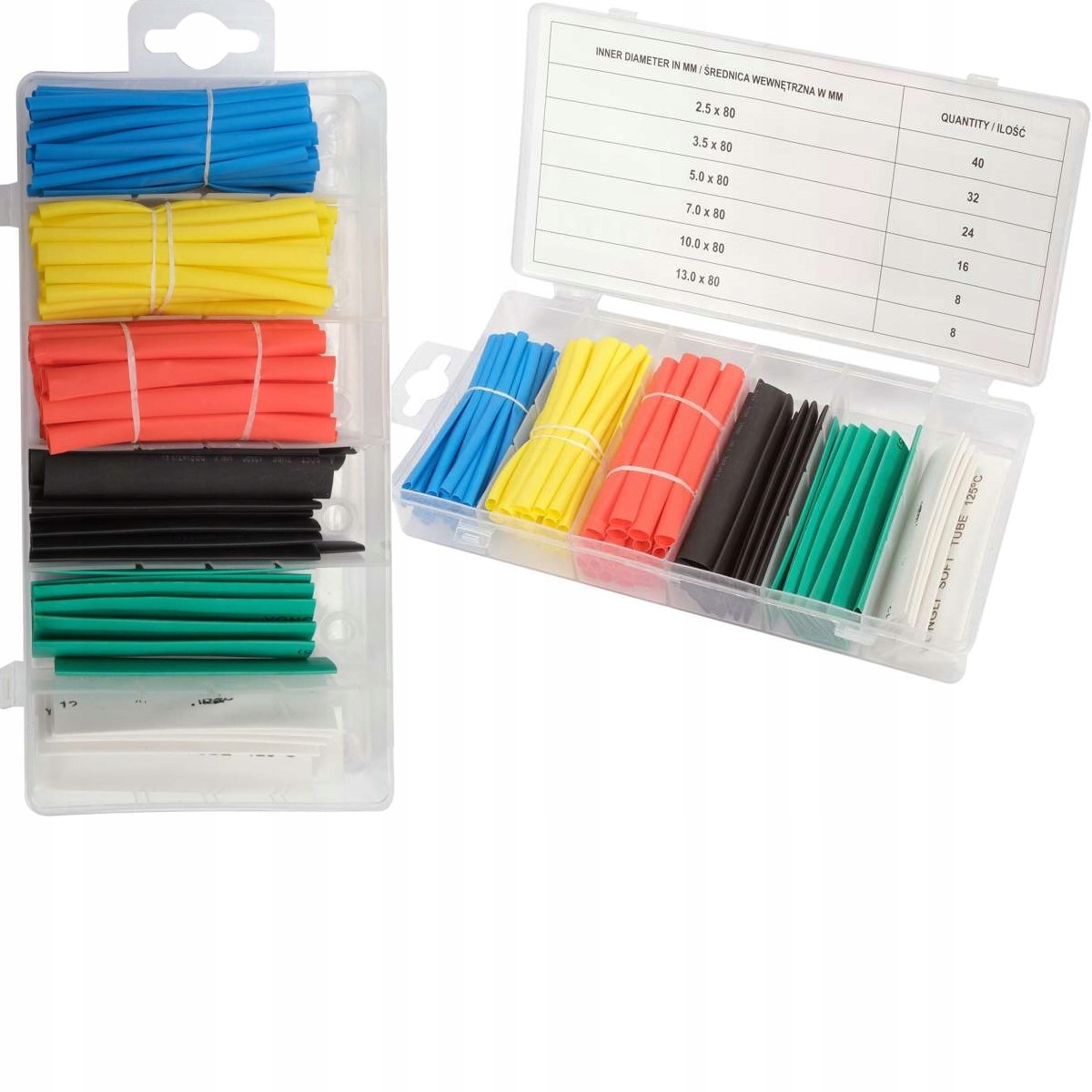 Zestaw Koszulek Termokurczliwych 128 Szt YT-068668/YAT