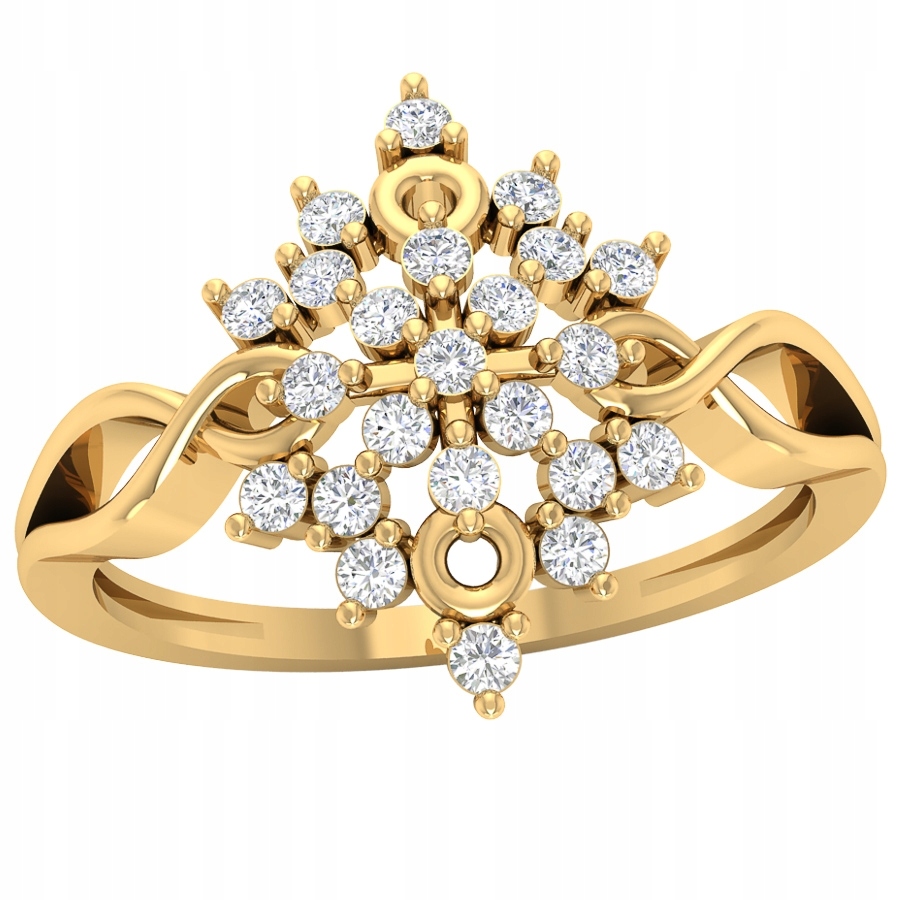 Zlatý Prstýnek Se Zirkony Zlato 585 Květ