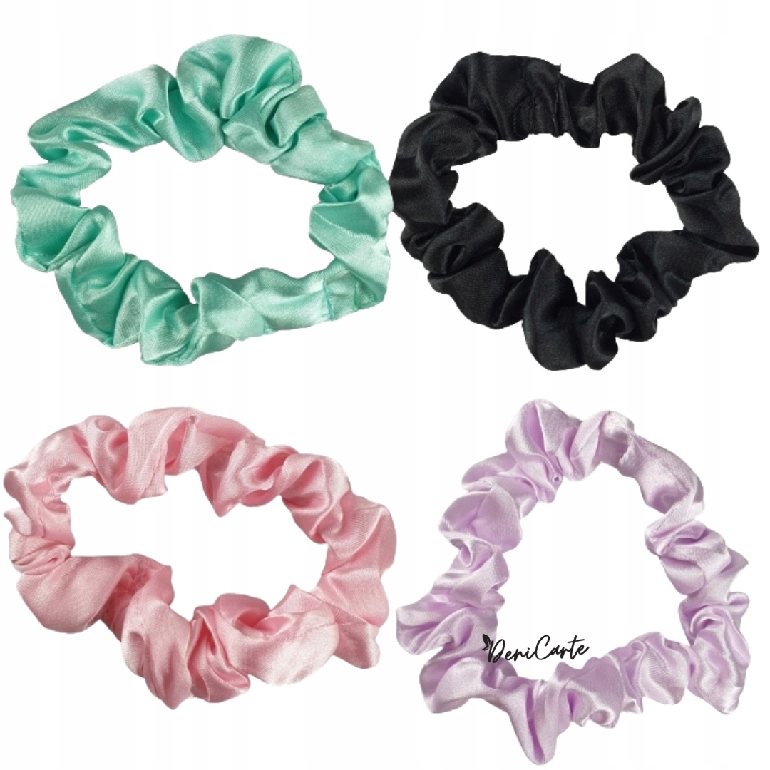 

Gumka Do Włosów Frotka Scrunchie Jedwabna 4SZT