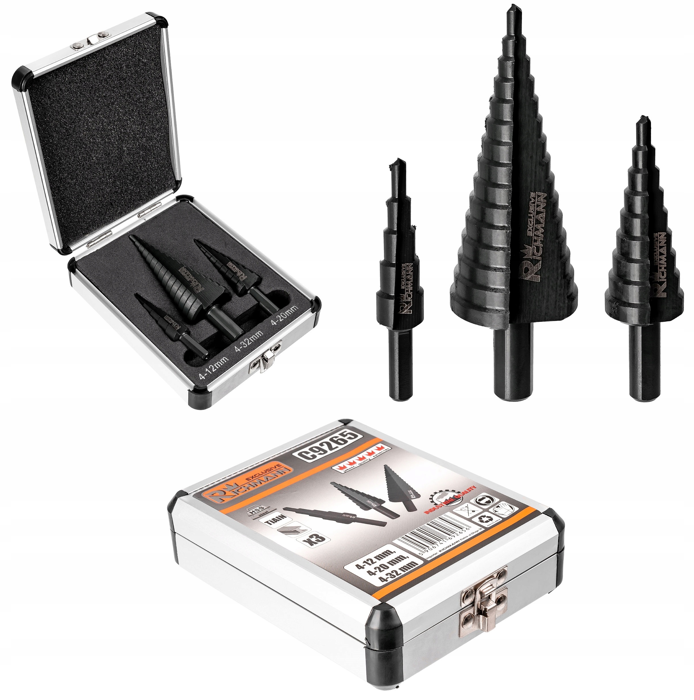 

Wiertła Stożkowe Stopniowe Hss 4-32mm Richmann