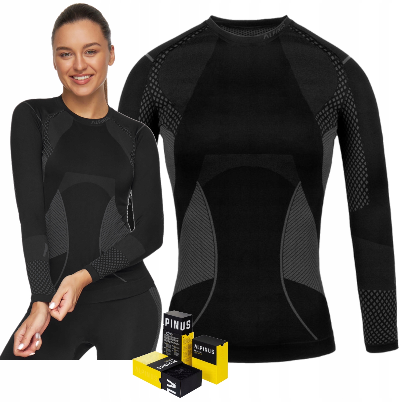 Bielizna termoaktywna damska bluza aplinus damska Active Base Layer L