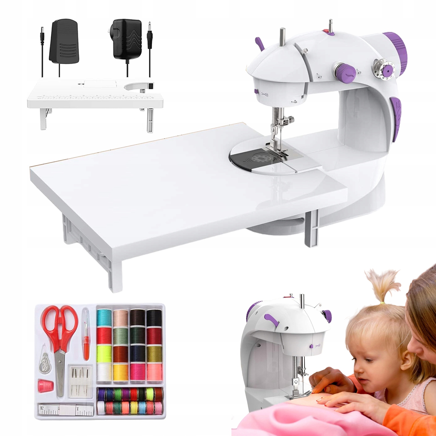 Elektrický Šicí Stroj S Bočním Nožovým Pedálem Pro Tkaniny A Kůži
