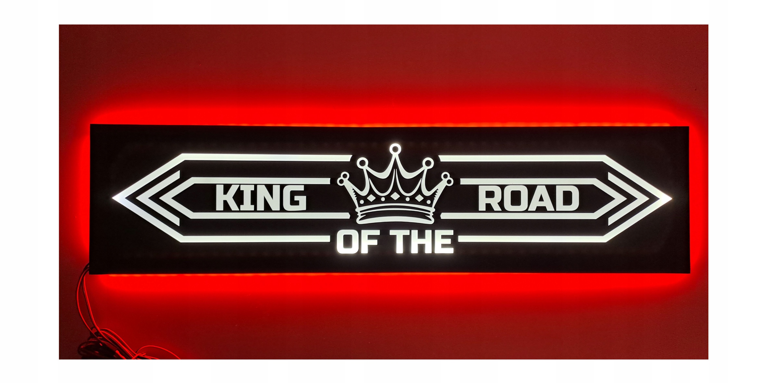 Led tabuľa King of the Road nad posteľ s podsvietením kabíny Tir Lkw