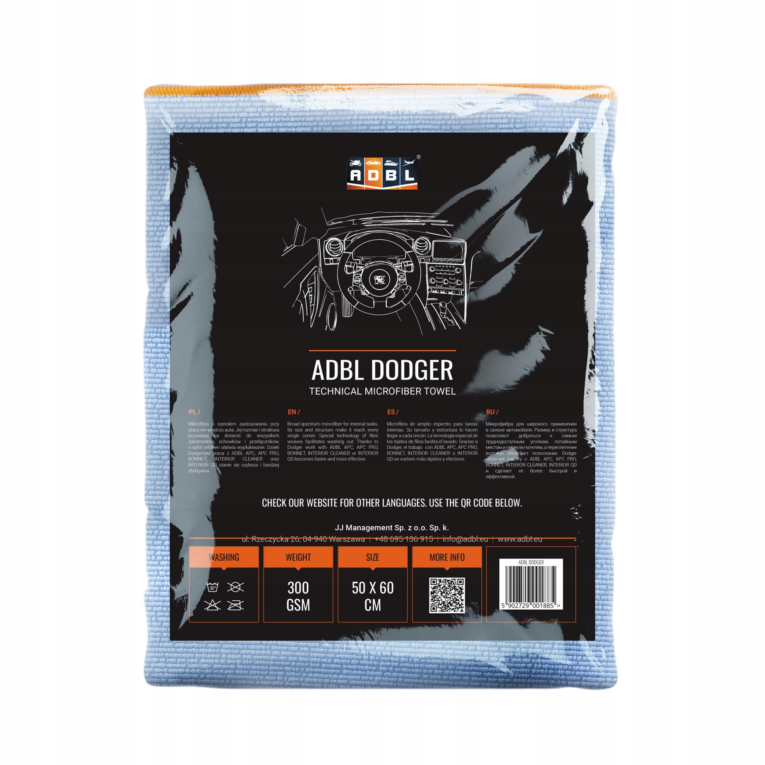 

Adbl Dodger 50x60 cm Mikrofibra