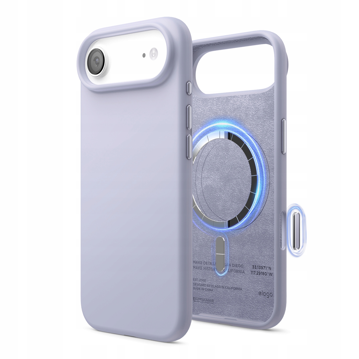 Silikonowe Etui z MagSafe Elago iPhone 17 Air Purple