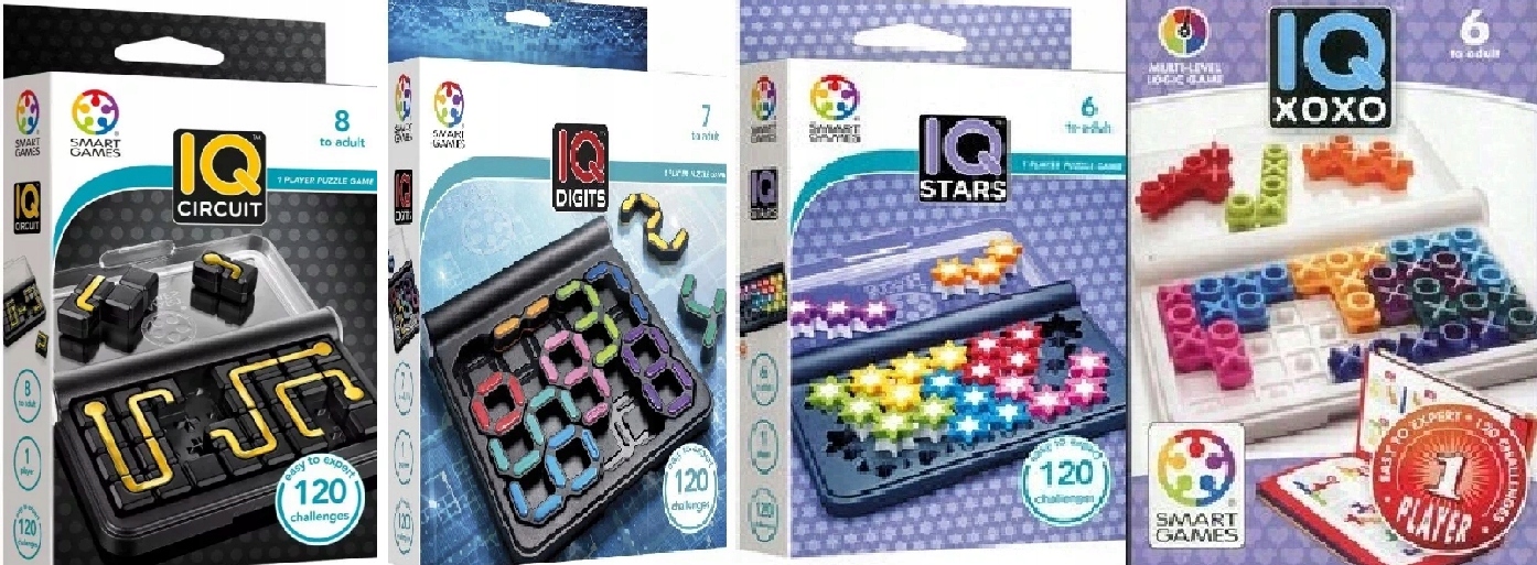 Smart Games Iq Circuit+ Digits +iq Stars Iq Xoxo