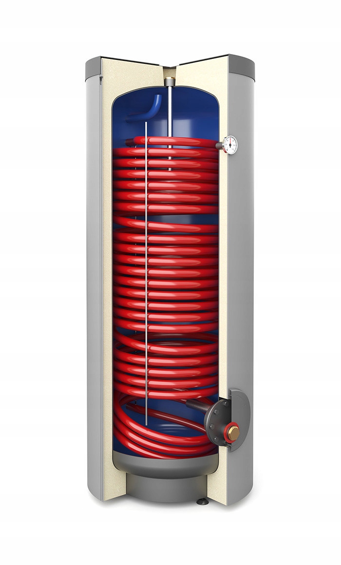 Stojanový výměník cwu se spirálovou výměníkovou trubicí Sgw(s) Tower Grand 200L, polyur