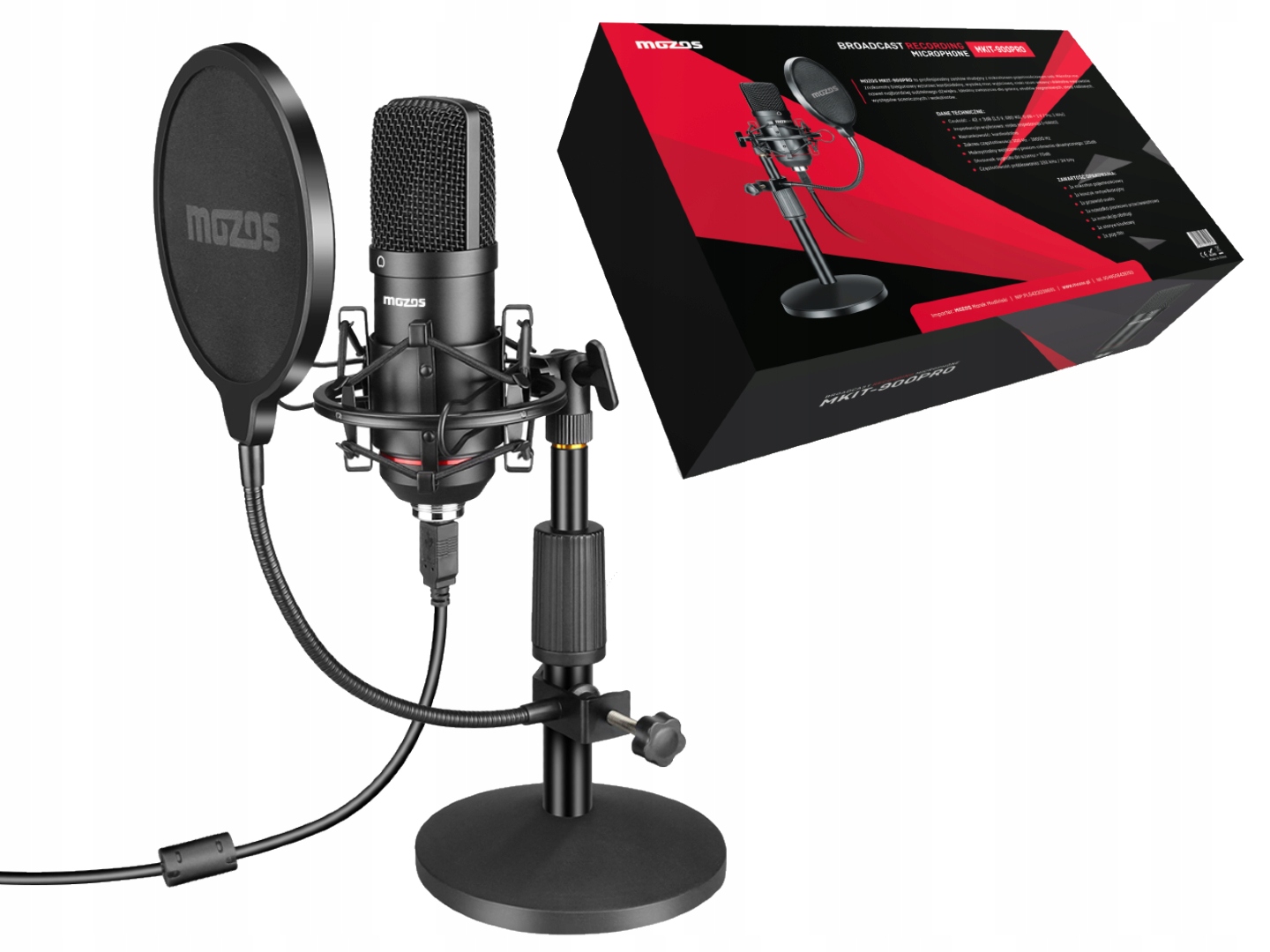 Studiový mikrofon Mozos MKIT-900PRO Set