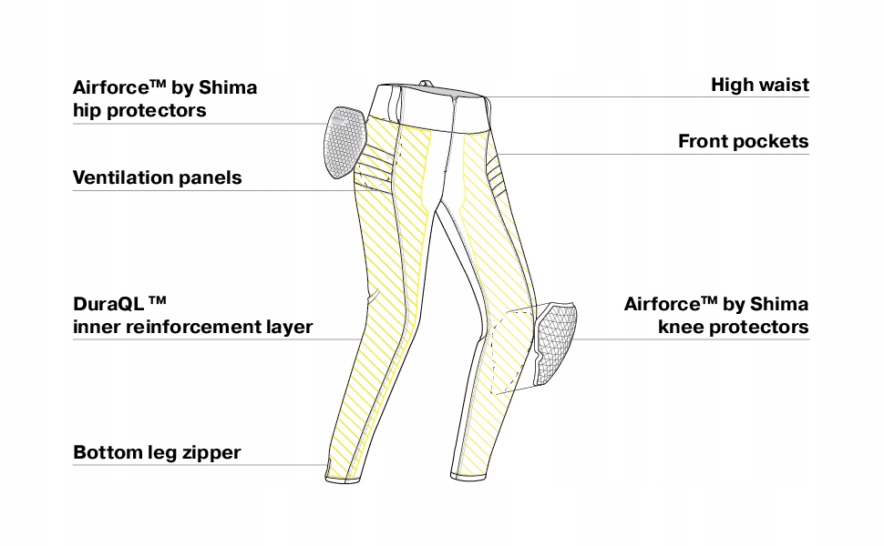 SHIMA SPODNIE NOX 2.0 BLACK XXL Model NOX 2.0