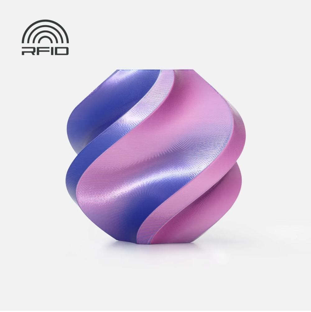 Filament Bambu Lab PLA Silk Dual Color 1,75mm 1kg - z szpulą - Neon City