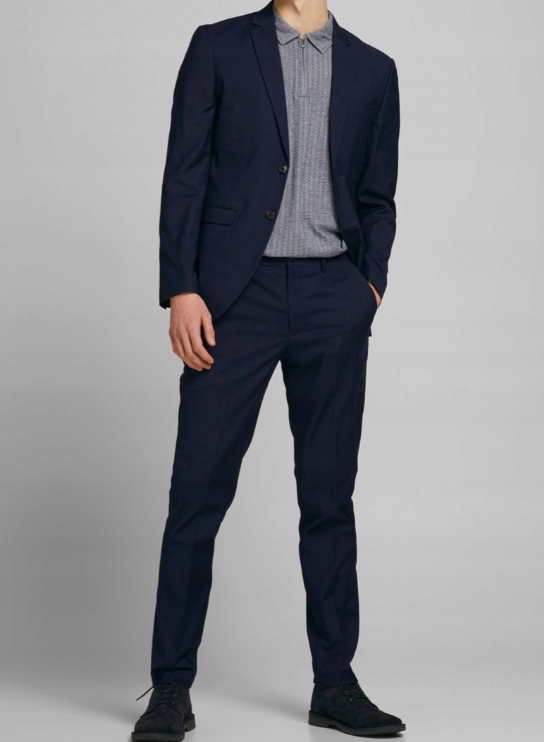 Jack&jones Elegantní Tmavě Modrý Sako Kalhoty 54 2AB