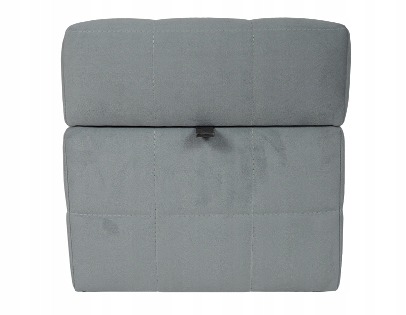 Pufa pikowana otwierana CASABLANCA 40x40 szary 667