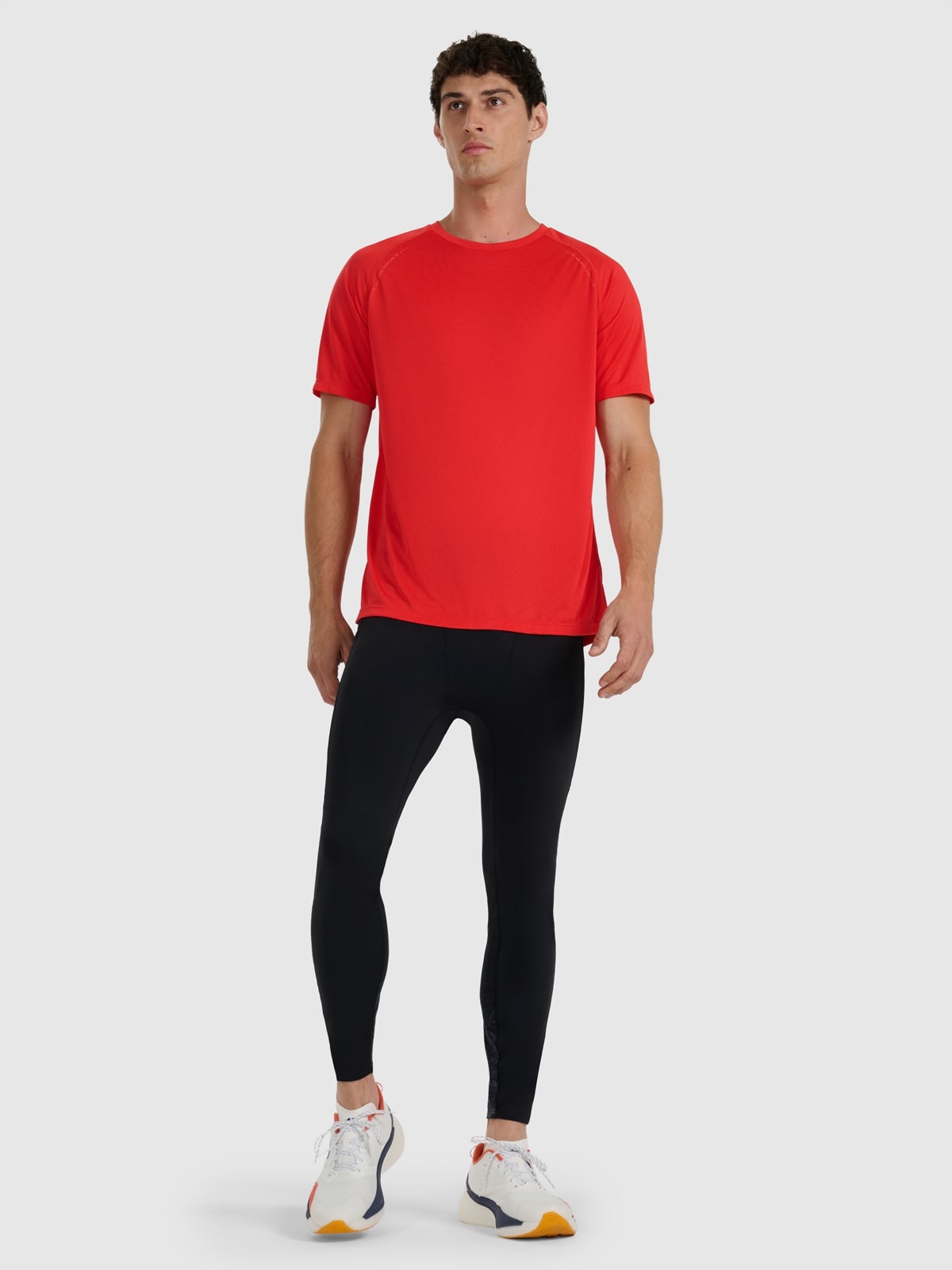 4F Pánské rychleschnoucí běžecké legíny černé, velikost XL