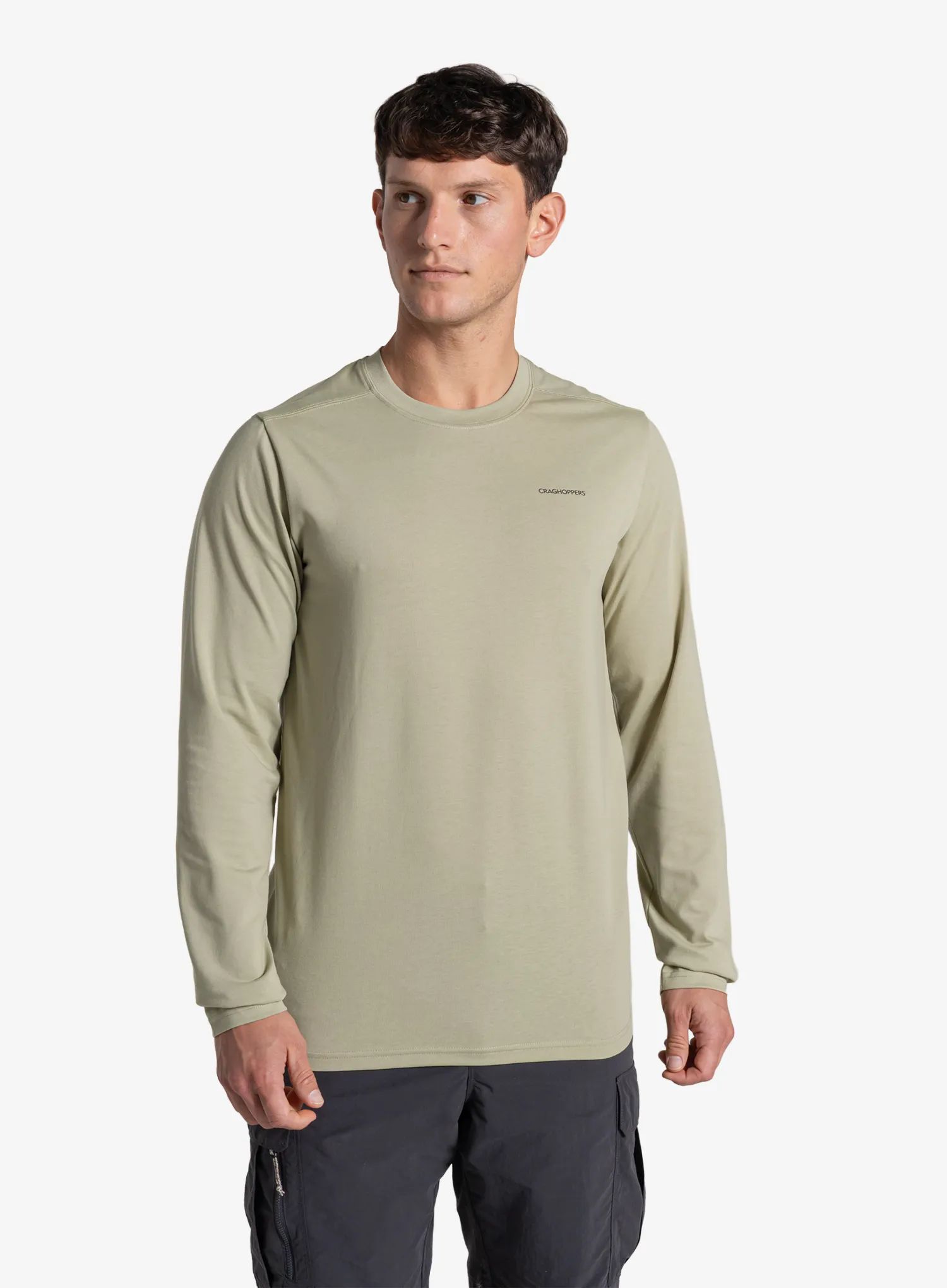 Mikina bez kapuce Craghoppers NosiLife Abel Ls T-Shirt bay leaf M