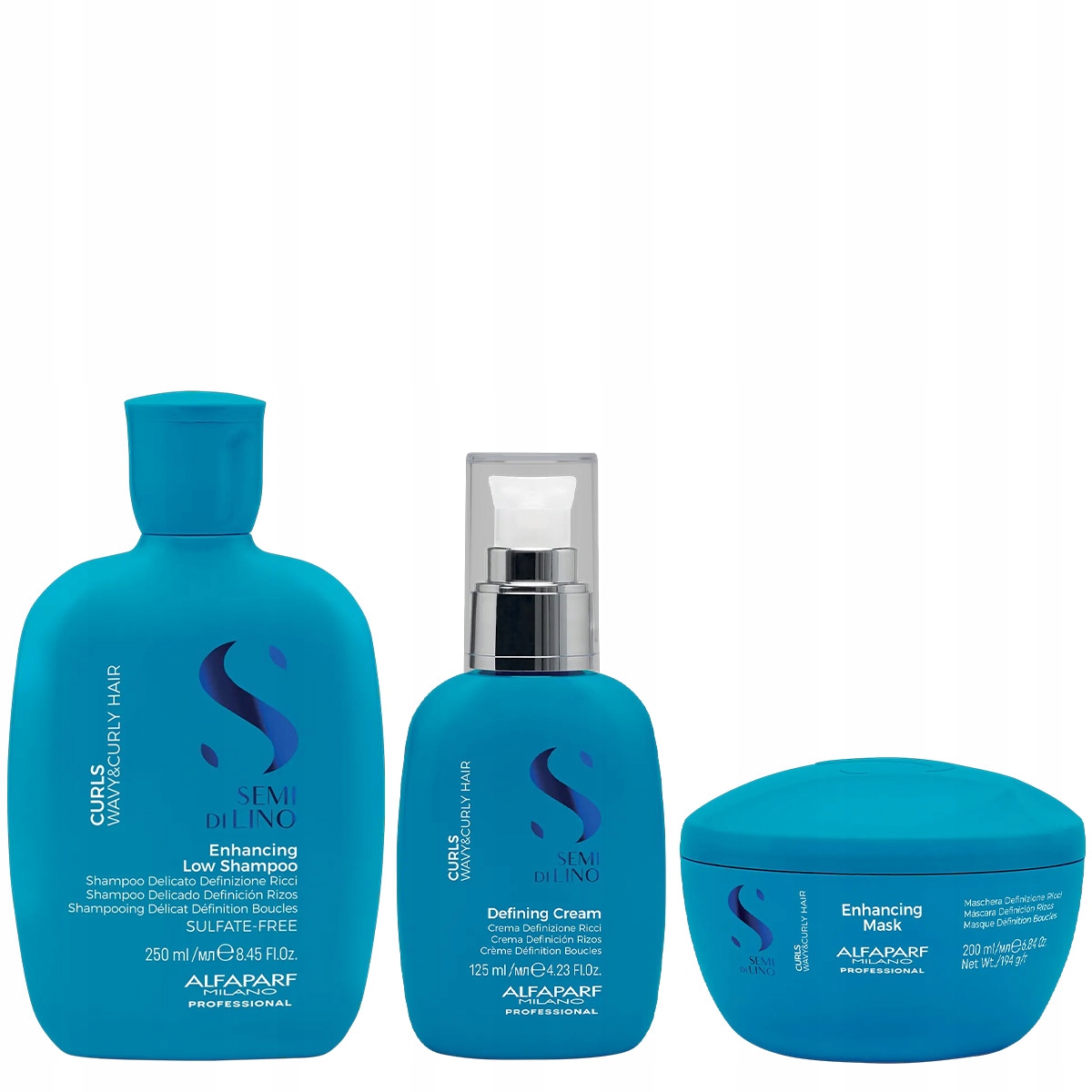 Alfaparf Semi di Lino Curls Enhancing zestaw do włosów kręconych