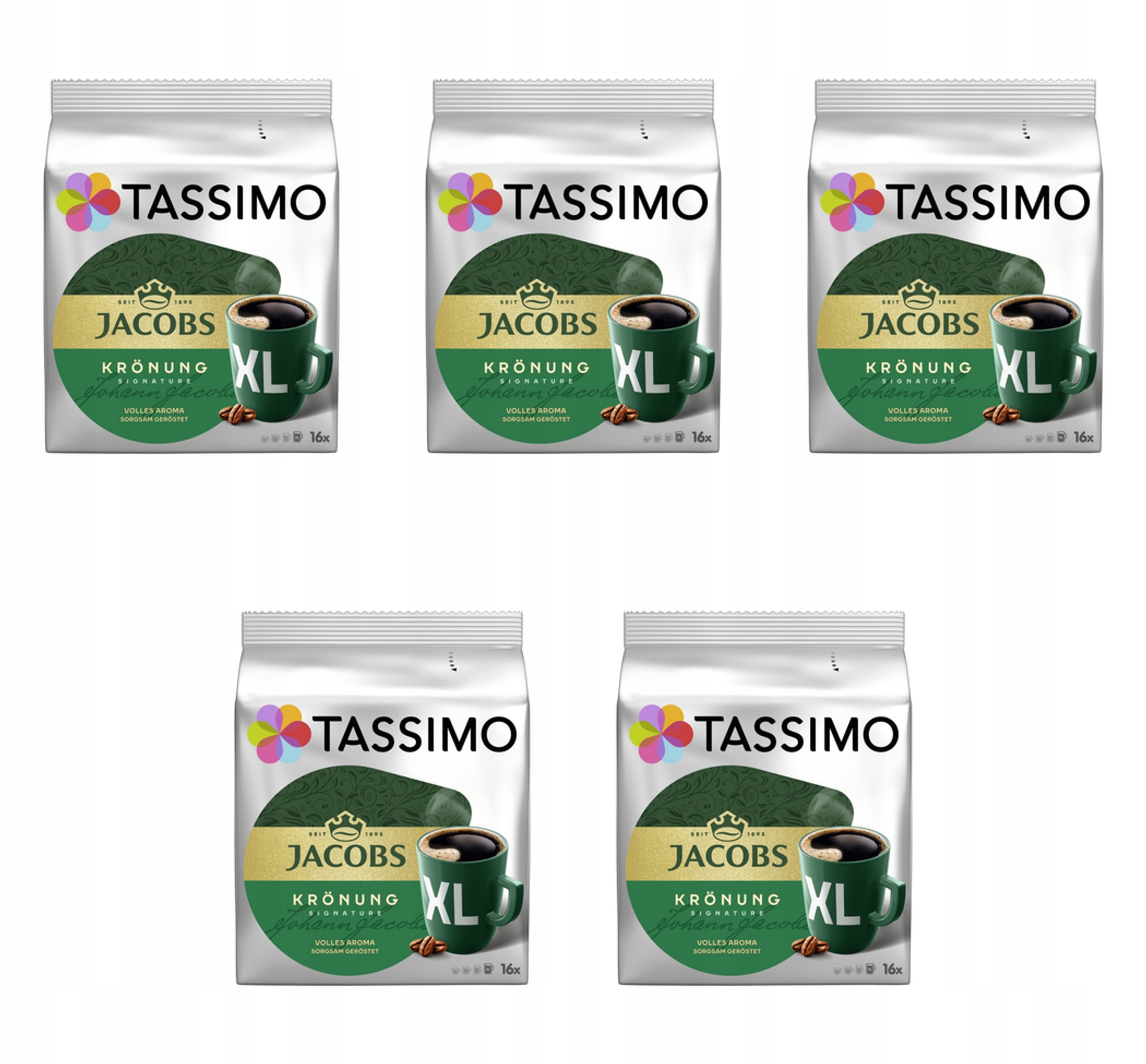 Tassimo Kronung XL 16 Ks mletá káva v kapslích X5