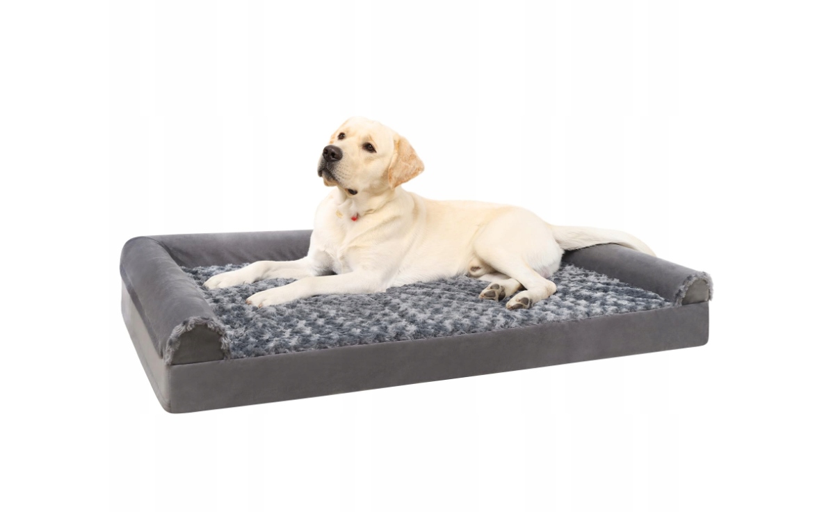 Ksiia Ortopedyczne Legowisko Dla Dużych Psów 111x81x18cm Szare