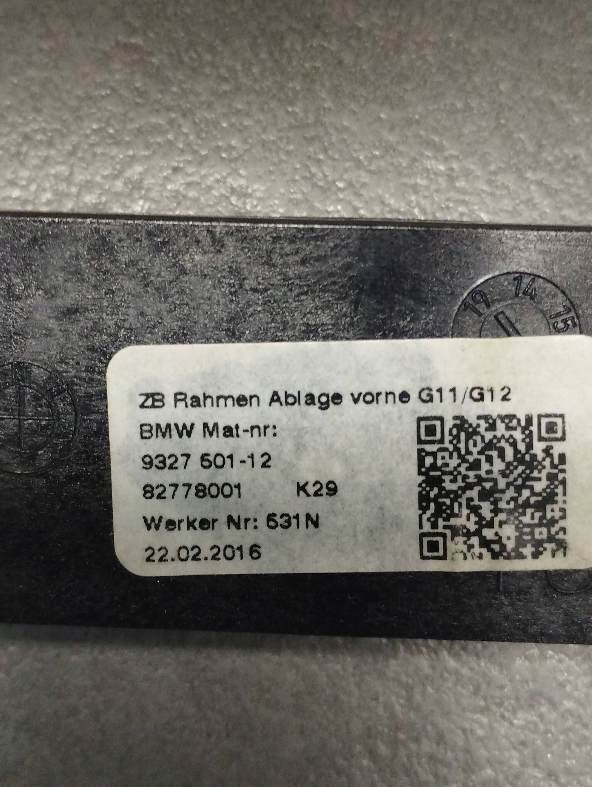 BMW 7 G11 frame TUNELU 9327501