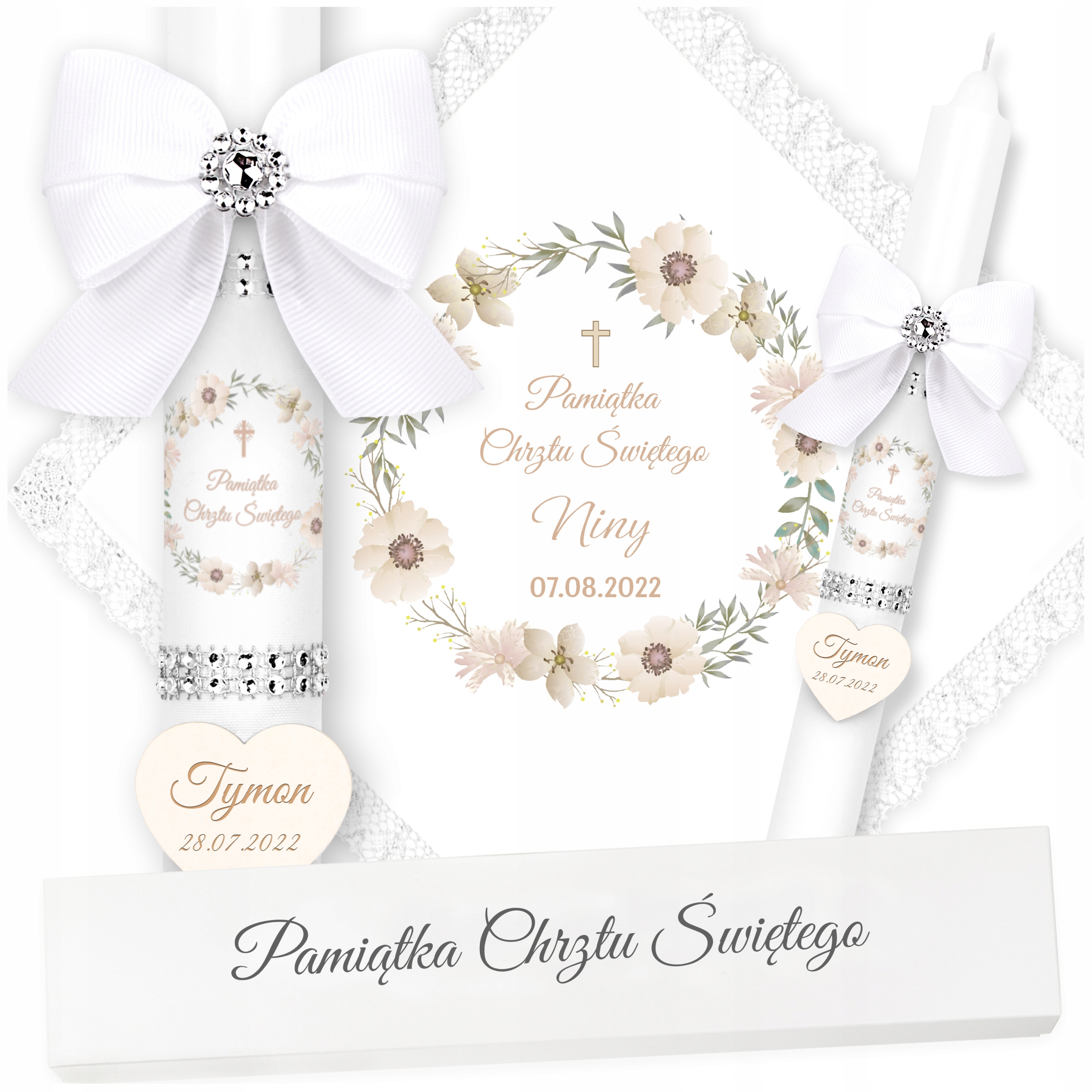 

Świeca Na Chrzest Szatka Do Chrztu Pudełko