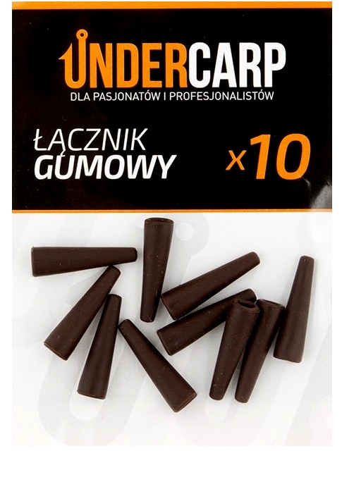 UnderCarp Łącznik gumowy Brązowy 10szt.