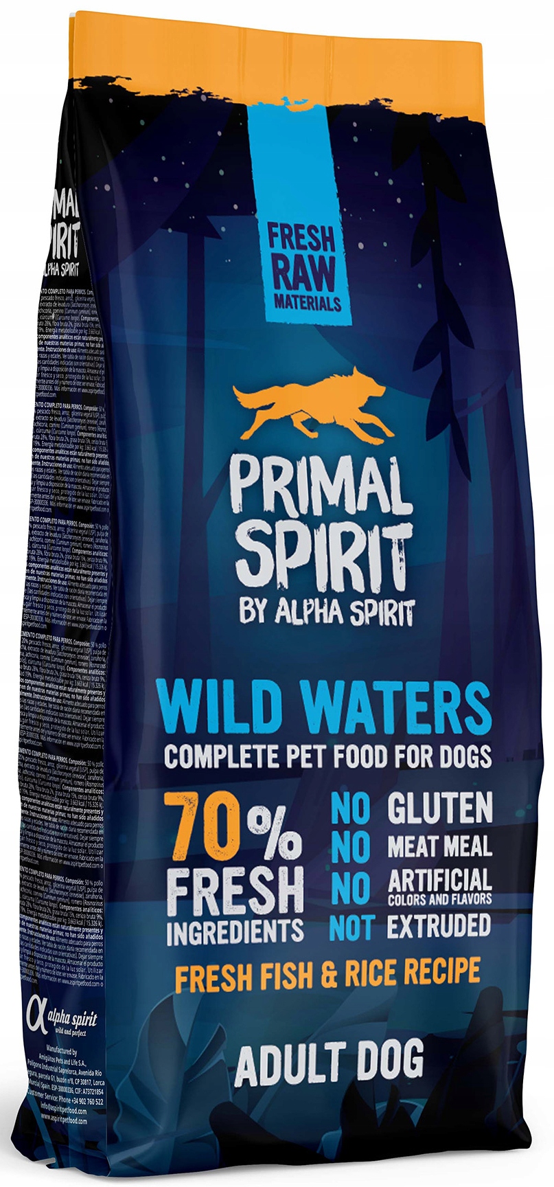 Primal Spirit 70% Wild Waters 12kg