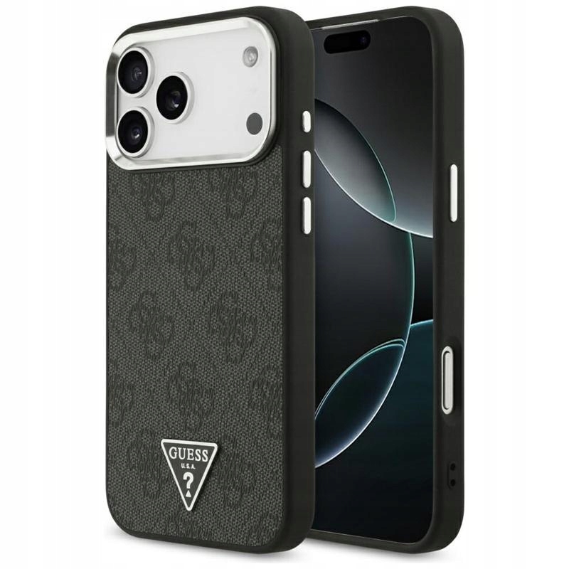 Pouzdro Guess pro iPhone 17 Pro Max Magsafe Originální Saffiano Černé Zadní Kryt