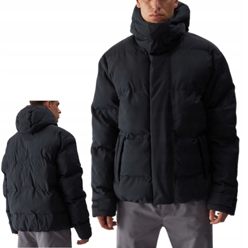 Pánská zimní péřová bunda 4F černá vel. S