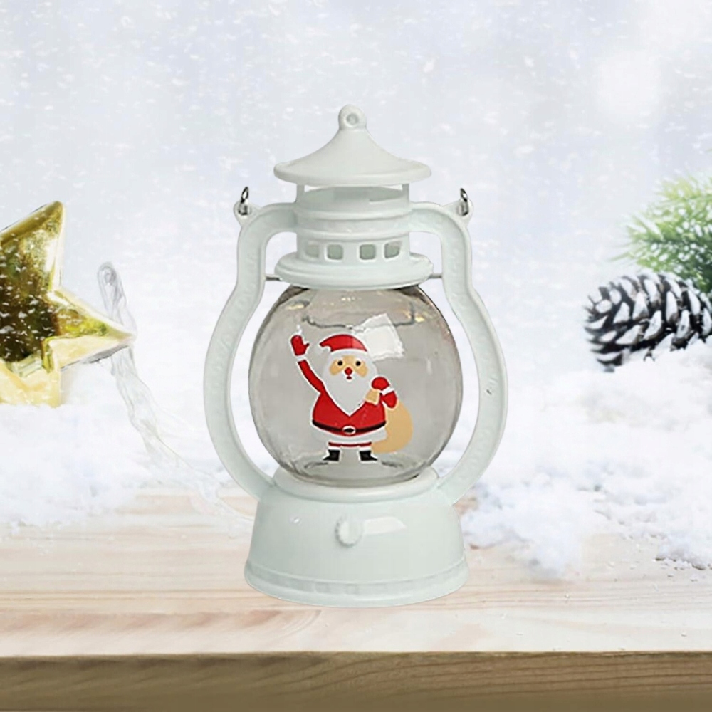 LAMPION LED 12,6 CM ŚWIECZNIK ŚWIĘTY MIKOŁAJ DEKORACJA ŚWIĄTECZNA LATARENKA Marka inna