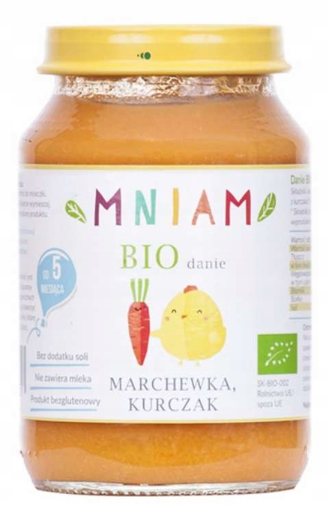 Danie marchewka-kurczak od 5 mc BIO 190g MNIAM
