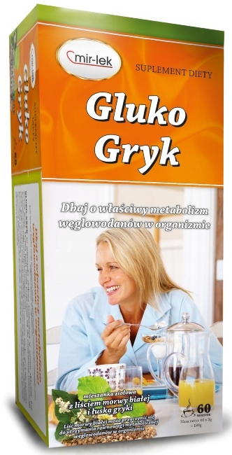 

Mir Lek Gluko Gryk morwa biała liście 60 saszetek