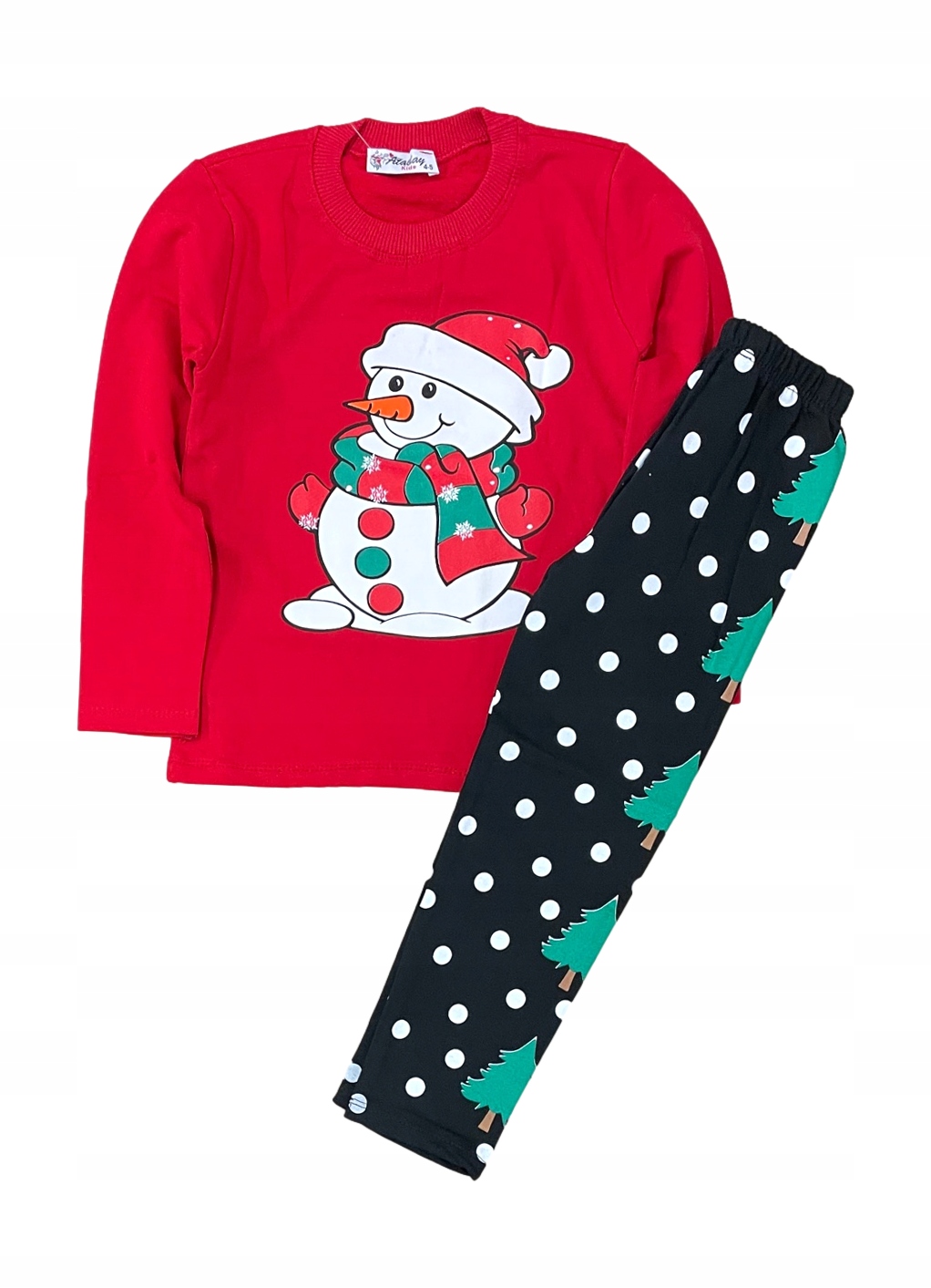 

Bałwanek ciepły komplet bluza leginsy 104-110 Xmas