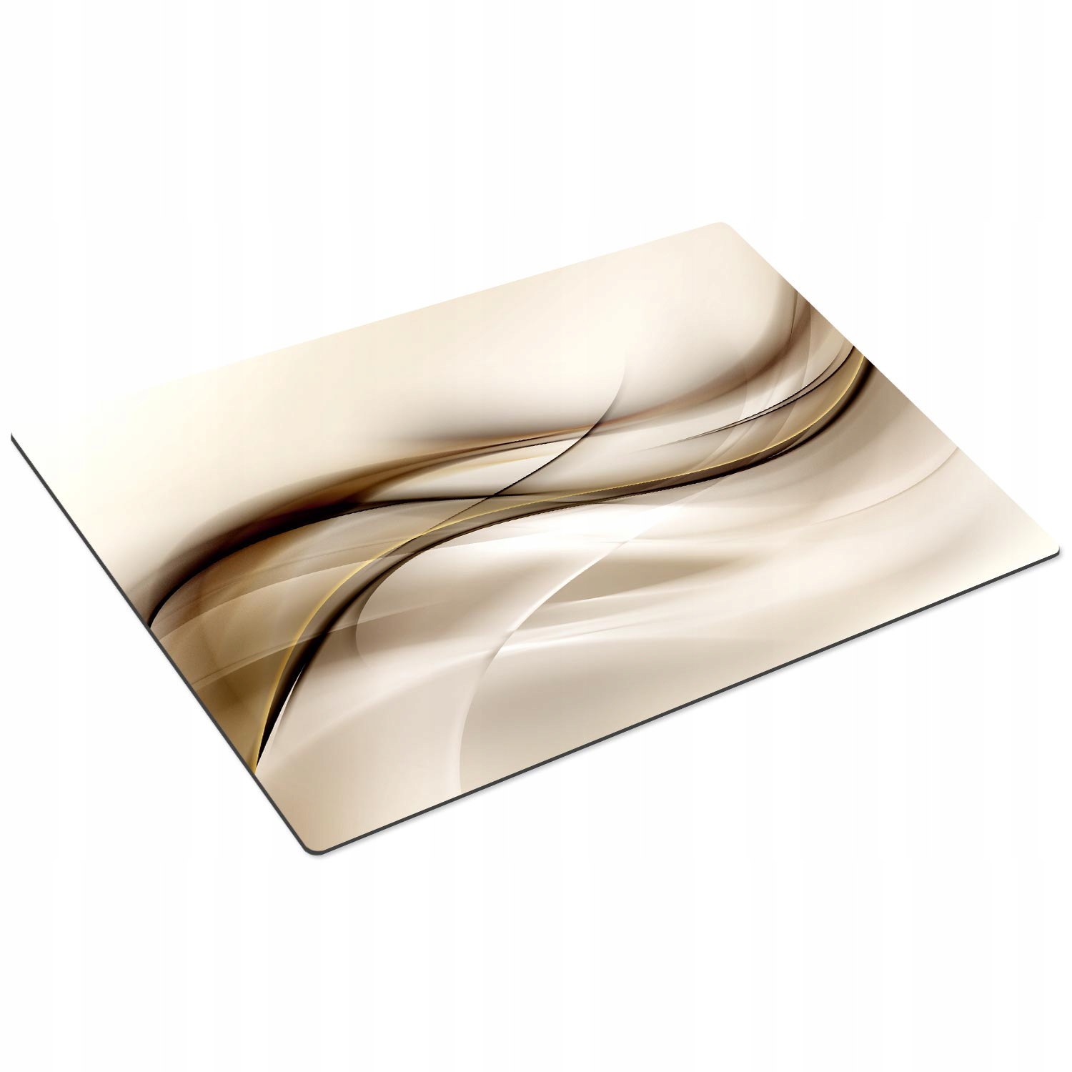 PODKŁADKA NA STÓŁ POD EKSPRES I KUBKI DO KAWY KREMOWE LINIE BEŻ