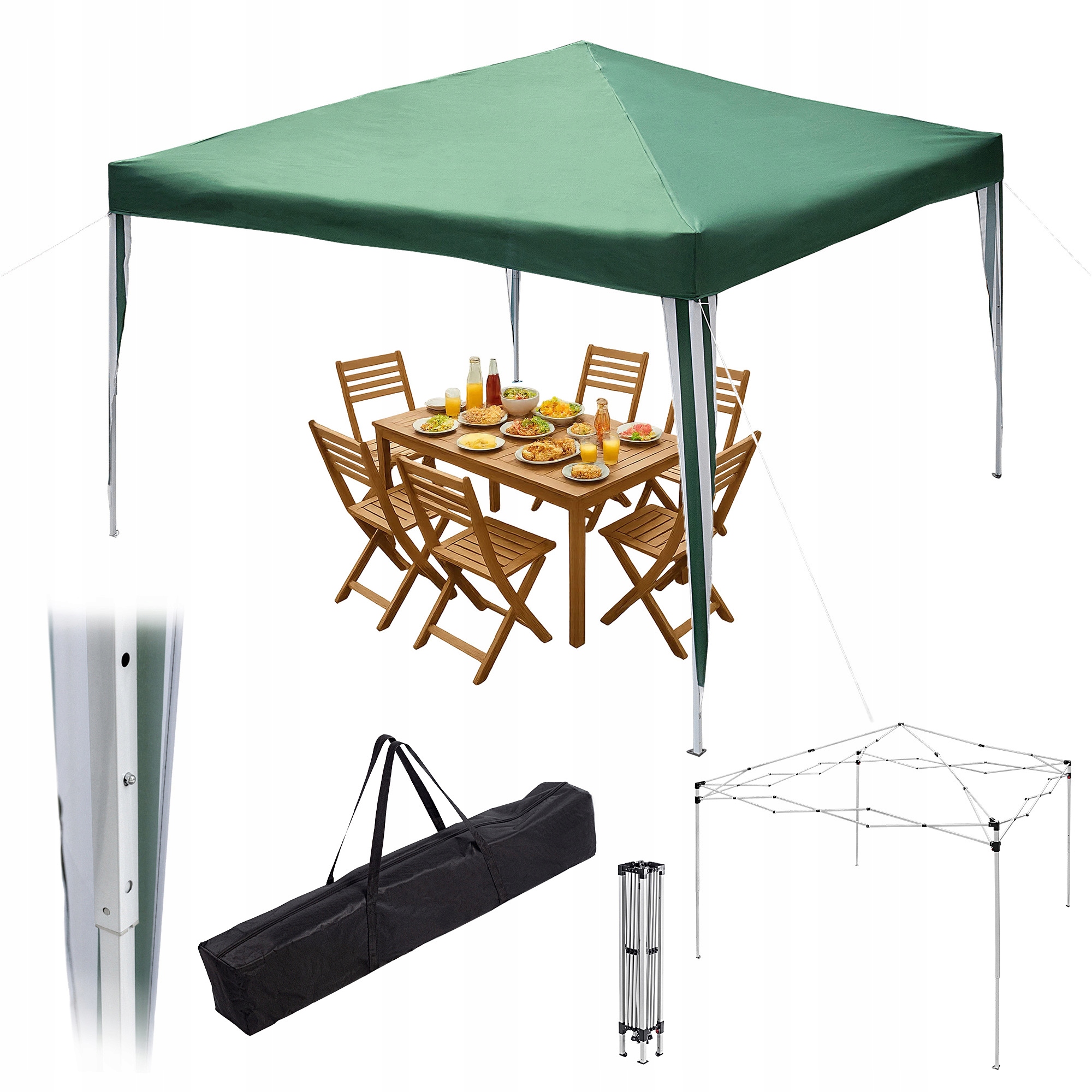 Altánok Záhradný Stan 3x3 m Obchodná Párty Pavilónka Na Zelenú Záhradu