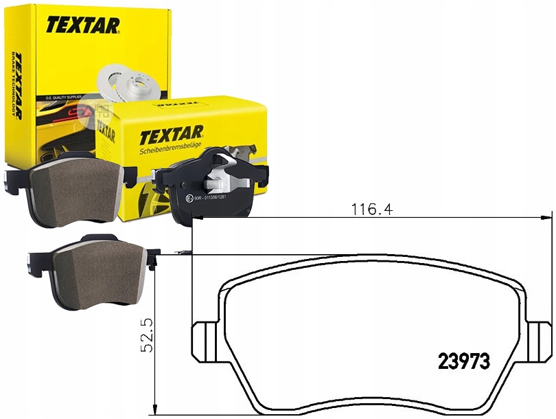 TEX2397301 Hamové Kostky Renault Přední Clio 05-/KANG Asistent řidiče #33