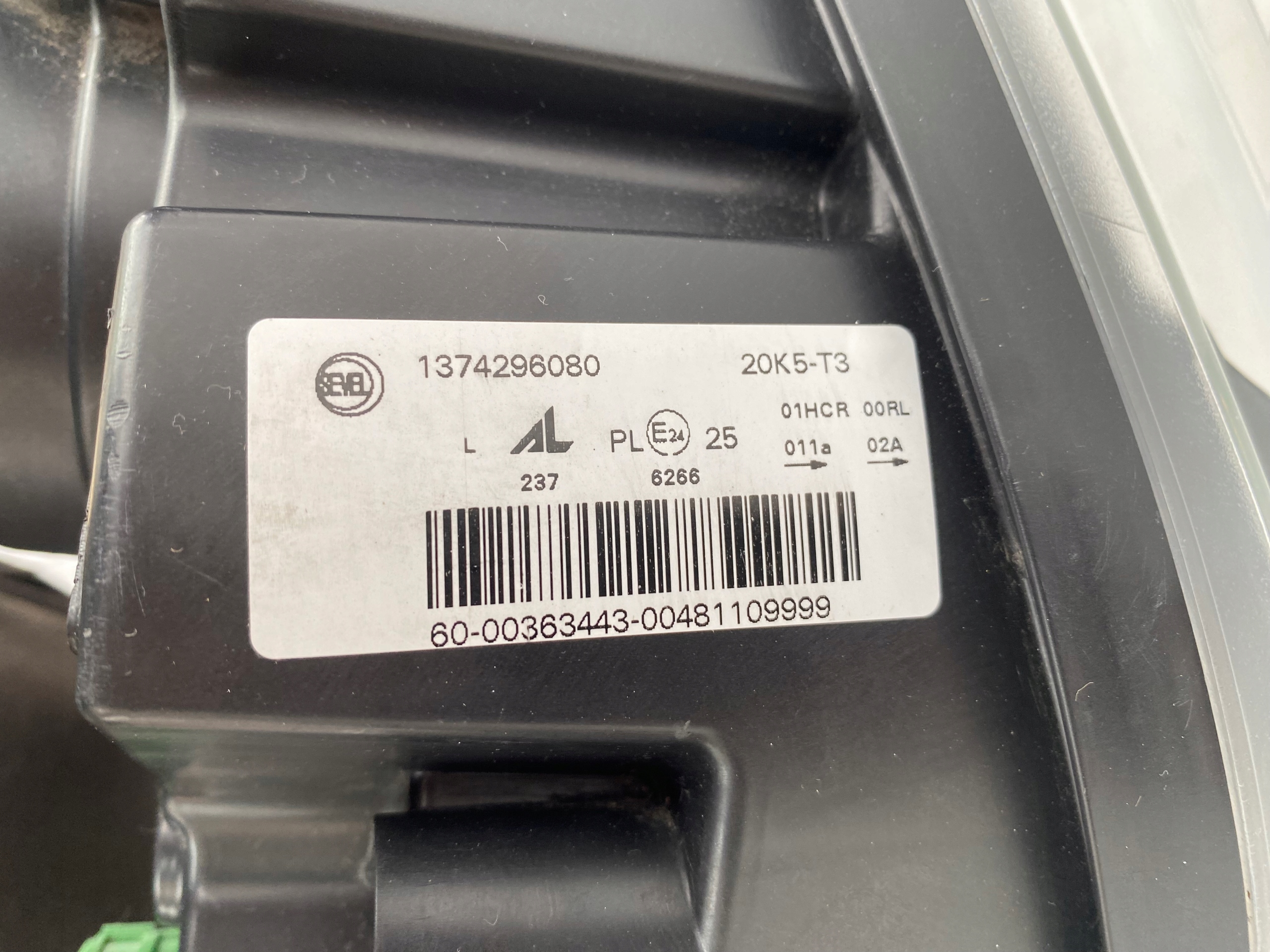 DUCATO Boxer Jumper Lift 14- REFLEKTOR left light front left Jasna ORGIN
