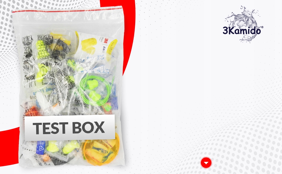 Беруші TEST BOX 17 пар різні для сну на роботі