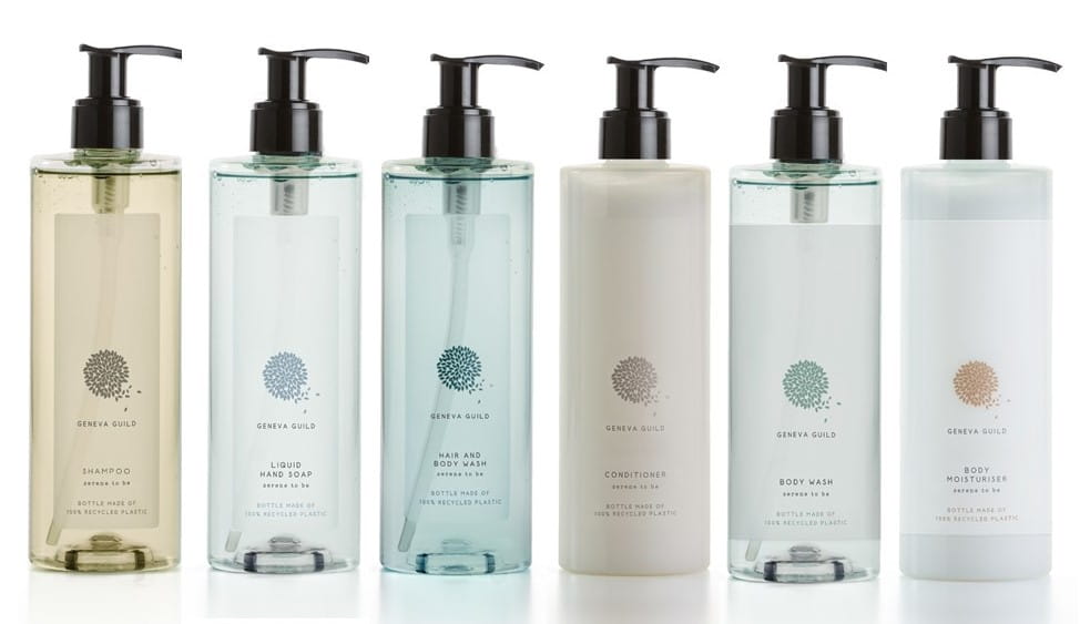 Zestaw Kosmetyków do Kąpieli pod Prysznic Spa 6x380 ml Geneva Guild