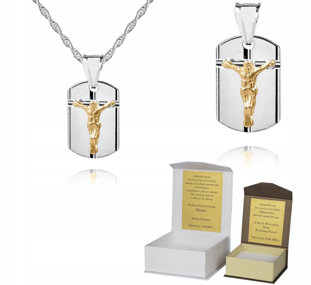 925 Stříbrný řetízek medailonek Dedikace 45 cm S1M36