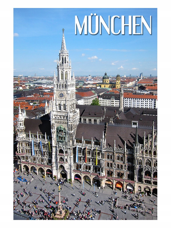 

Monachium Plac Mariacki Magnes na lodówkę