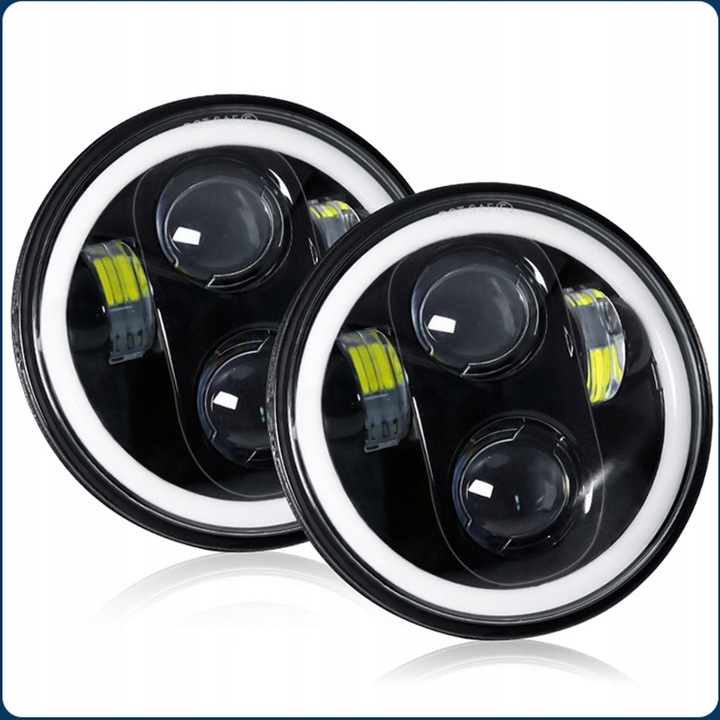 5.75 cali reflektor lampa Led przednia motocykl 60W cały ring halogen motor