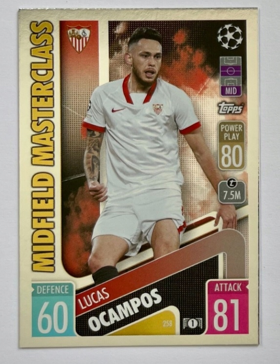 Topps Match Attax 2021/22 Midfield Ocampos 258