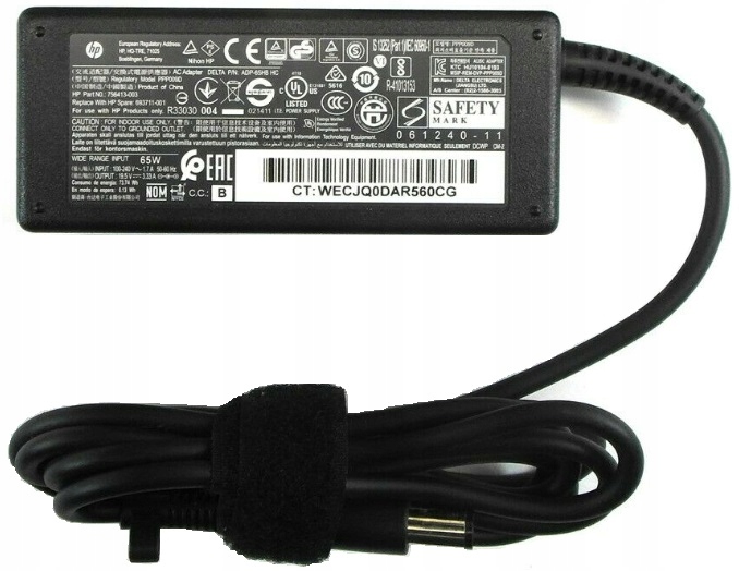 

Zasilacz Hp 65W 19.5V 3.33A 7.4 x 5,0mm Oryginał!!